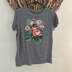 Large Grey graphic Tee